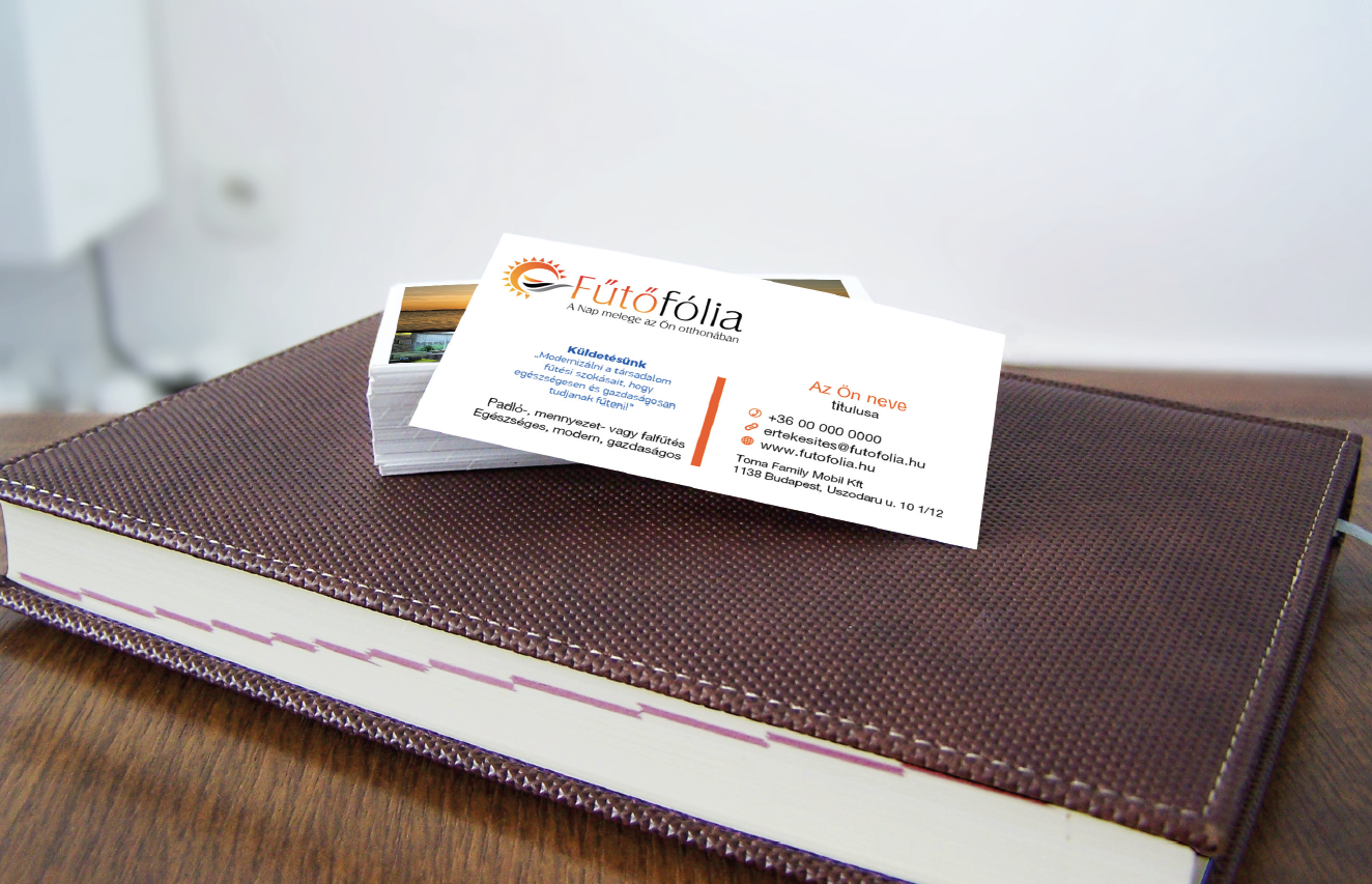 Fűtőfólia névjegykártya
